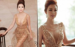 Hoa hậu Jennifer Phạm mặc váy xẻ sâu khoe vòng 1 đẹp như thần Vệ nữ