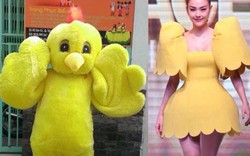 Minh Hằng diện váy dựng phồng, fan chê "như con gà ngó xuống đôi giày"