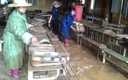 Sơn La:Trường học ngập trong bùn đất, giáo viên,học sinh sơ tán gấp