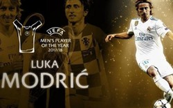 Luka Modric giành giải Cầu thủ xuất sắc nhất năm của UEFA