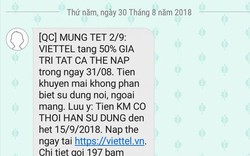 Viettel, VinaPhone, MobiFone bất ngờ tung khuyến mãi 50% cho thuê bao trả trước