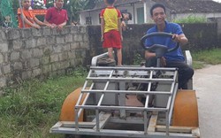 Clip: Ngắm chiếc xe "ô tô mui trần" do 1 nông dân Nam Định chế tạo