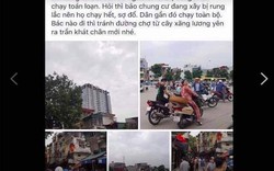 Dân mạng hoang mang chia sẻ thông tin động đất ở Hà Nội