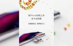 Nhà mạng Trung Quốc bất ngờ tung quảng cáo iPhone 9 hai SIM
