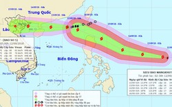 Bão số 5 tiến thẳng vùng biển Quảng Ninh - Nam Định, siêu bão MANGKHUT di chuyển về biển Đông