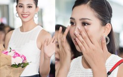 Trần Tiểu Vy khóc khi về Hội An gặp bố mẹ, fan vây kín