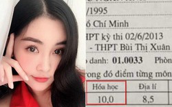 Lộ bảng điểm "khủng" Lê Âu Ngân Anh tốt nghiệp THPT có cả điểm 10