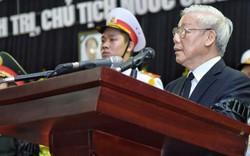 Tổng Bí thư đọc điếu văn tiễn biệt Chủ tịch nước Trần Đại Quang