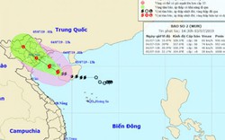 Dự báo bão số 2 gây mưa rộng, tâm bão cách Bạch Long Vĩ 130km