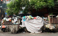 Clip: Bãi rác Nam Sơn bị chặn, rác thải tiếp tục ùn ứ giữa Thủ đô