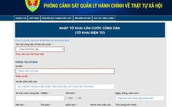 Cách đăng ký làm thẻ căn cước công dân online