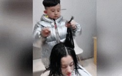 Bé trai 6 tuổi gây choáng khi thể hiện khả năng hớt tóc thần sầu