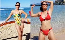 Nữ ca sĩ U50 từng trải qua 3 đời chồng bất ngờ khoe dáng với bikini