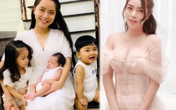 Hải Băng khoe body thon gọn, vòng 1 gợi cảm sau gần 2 tháng sinh con thứ ba