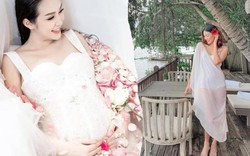 Phong cách bà bầu quyến rũ hơn cả lúc "gái son" của Lan Khuê, Hương Baby