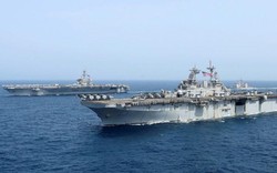 Thủy thủ tàu sân bay Mỹ bỗng nhiên mất tích trên biển gần Iran