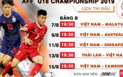 Xem trực tiếp giải U18 Đông Nam Á 2019 trên kênh nào?