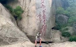Chàng thanh niên dùng tay leo 8.000 bậc thang lên núi Thái Sơn