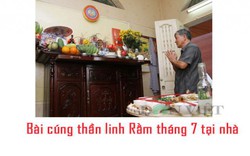 Bài khấn Rằm tháng 7 cúng Gia thần tại nhà chuẩn theo truyền thống