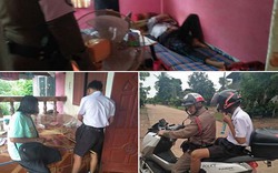 Gọi cháu mãi không chịu dậy đi học, người bà đành nhờ cảnh sát can thiệp