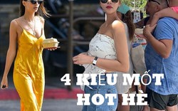 Khăn hóa áo, short bermuda...: 4 kiểu mốt hot từ Á sang Âu