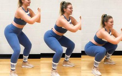 Mẫu béo đẹp nhất thế giới squat để có vòng 3 hơn 1 mét