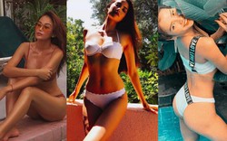 "Bỏng mắt" ngắm Phạm Hương, Kỳ Duyên...đồng loạt mặc bikini gợi cảm trong ngày