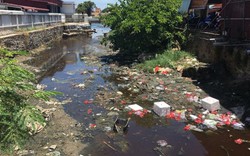 Quảng Bình: Đủ loại rác thải bẩn ngập ngụa trên kênh ở Bố Trạch