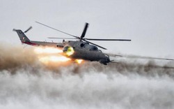 Xem trực thăng tấn công Nga bắn "mưa đạn" diệt khủng bố ở Syria