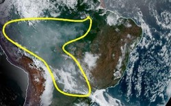 Ảnh vệ tinh cho thấy mức độ tàn phá khủng khiếp của cháy rừng ở Amazon