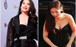 Trương Ngọc Ánh đọ vẻ sexy cùng 'nữ thần vòng 1' trên thảm đỏ Hàn Quốc