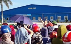 Nghệ An: Hàng trăm công nhân Wooin Vina đình công đòi quyền lợi