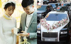 'Ái nữ' đại gia Minh Nhựa đeo đầy vàng, được rước bằng dàn siêu xe trăm tỷ trong ngày cưới
