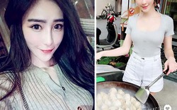 Hot girl bán bánh bao kiếm bộn tiền nhờ ngoại hình nóng bỏng