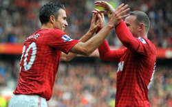 &#34;Song sát&#34; Rooney - Persie đánh bại Stoke City