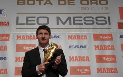 Messi nhận giải Chiếc giày Vàng châu Âu 2012