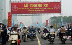 Thông xe cầu vượt &#34;siêu nhẹ&#34; nút Lê Văn Lương - Láng