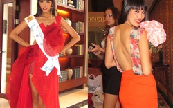 Lan Khuê khoe lưng trần, chân dài tại Miss Model