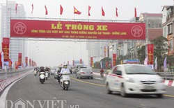 Thông xe cầu vượt nhẹ dài nhất Thủ đô