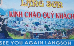 Khôi hài panô chào mừng tiếng Anh-Việt &#34;đá&#34; nhau ở Lạng Sơn