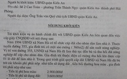 Hải Phòng: Liên quan đến &#34;sổ đỏ&#34;, công dân kiện chủ tịch quận