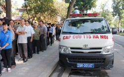 Cử đội cấp cứu túc trực để hỗ trợ người dân tới tiễn biệt Đại tướng