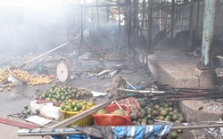 Vụ cháy chợ trái cây: Thiệt hại lên đến hàng tỷ đồng