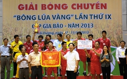  Bình Giang vô địch giải bóng chuyền Bông Lúa Vàng 2013