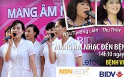 Mang âm nhạc tới Bệnh viện Mắt Hà Nội