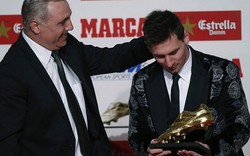 Messi nhận giải thưởng Chiếc giày vàng Châu Âu lần thứ 3