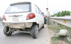 7 ôtô đâm liên hoàn trên cao tốc Thăng Long - Nội Bài