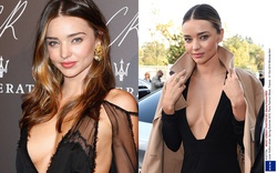 Mướt mắt những bộ váy khoét cổ sâu khoe ngực đầy của Miranda Kerr