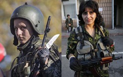 Vẻ đẹp của các “bóng hồng” trong cuộc chiến khốc liệt ở Đông Ukraine