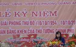 Quảng An – “Phường văn hóa” đầu tiên của Hà Nội đón nhận Bằng khen của Thủ tướng